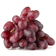 red grape bunch isolated on white background cutout