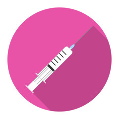 Syringe Icon. Vector illustration.