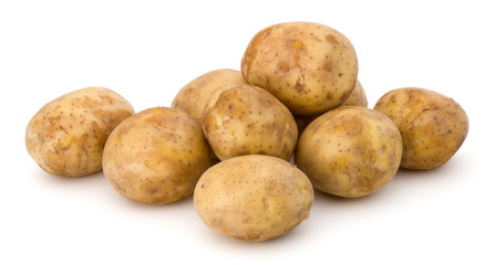 new potato tuber isolated on white background cutout