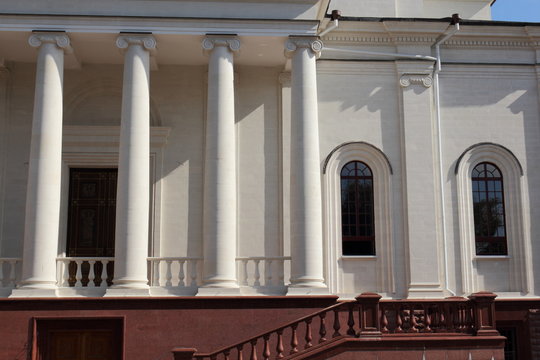 Christian cathedral. / Alexander Nevsky Cathedral in Simferopol. Crimea.