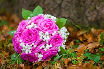 wedding flowers bouquet pink rose
