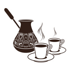 espresso cup and saucer top view