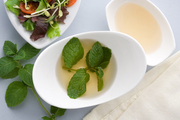 Mint vinaigrette