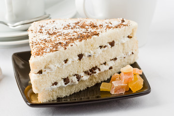 Ricotta and chocolate sandwich