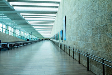 Interior of Ben Gurion Airport. Tel Aviv. Israel
