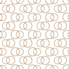 Pattern of Stylized Copper Wire Wedding Rings