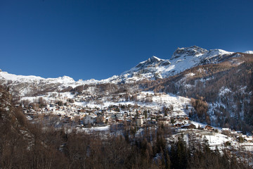 valtournanche valley in Italian Alpen