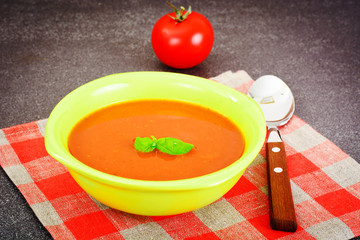Sicilian Tomato Soup. National Italian Cuisine
