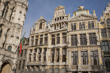 Gran Place Facades - Main Square; Brussels