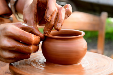 pot from clay