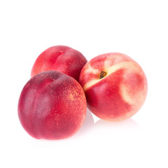 Nectarine fruit isolated on white background