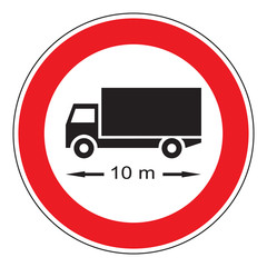no vehicles length than indicated - traffic signs