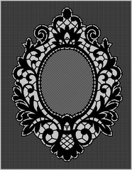 Black lace Frame.
