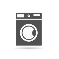 Black washing machine icon