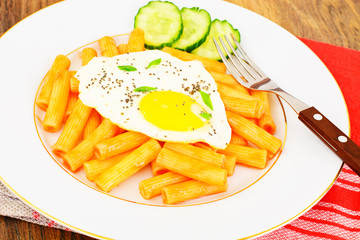 Pasta with Egg and Chia Seeds