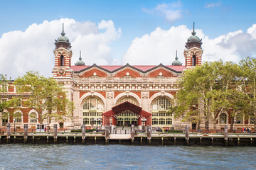 Exterior View of historic Ellis Island Immigrant Museum