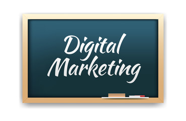 Obraz premium Digital Marketing Chalkboard