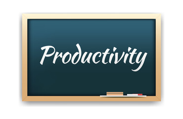 Obraz premium Productivity Chalkboard