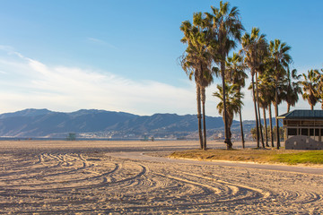 Landscape of Venice beach, Los Angeles, USA