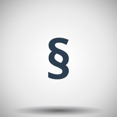 Flat black Paragraph icon