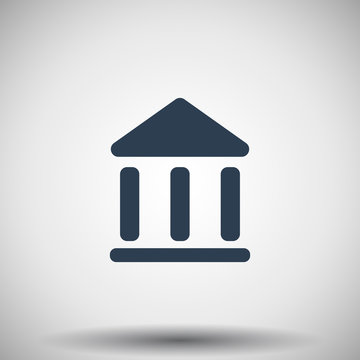 Flat black Museum icon