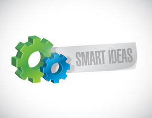 smart ideas gear sign concept