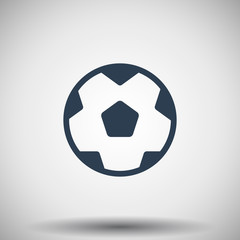 Obraz premium Flat black Soccer Ball icon