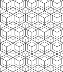 abstract geometric background with isometric cubes