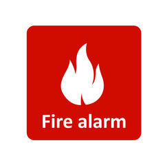 Fire alarm icon for web