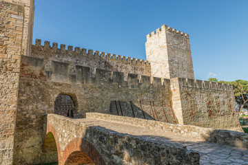 Obraz premium Internal part Castle of Sao Jorge