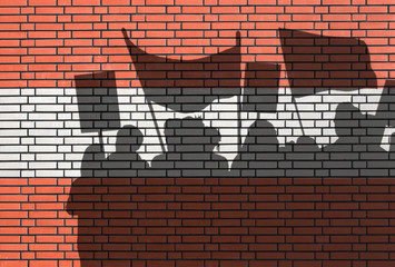 Demonstration in Austria