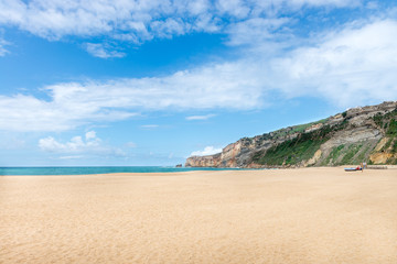 Main beach in Nazare, a surfing paradise town © SuperImages