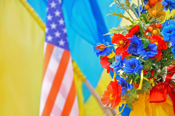 US-Ukrainian partnership illustration