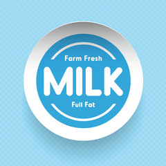Farm fresh Milk - Full fat label
