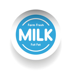 Farm fresh Milk - Full fat label