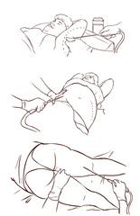 black and white  background vector illustration of a liposuction