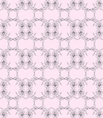 Розы -Фон контурный