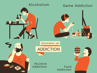 addiction lifestyle - obrazy, fototapety, plakaty