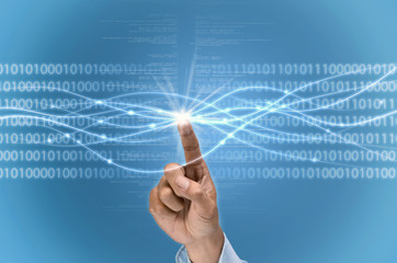 Internet Fiber Optics concept