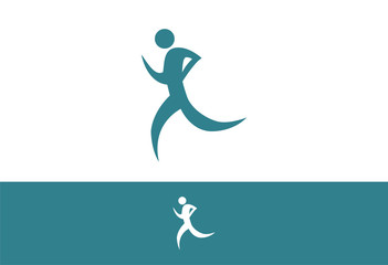 Running Logo Vector illustration