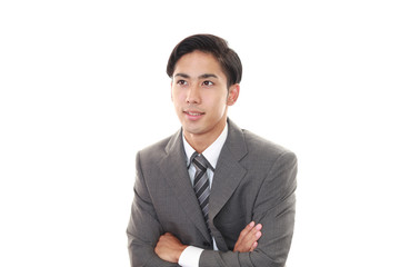 笑顔のビジネスマン