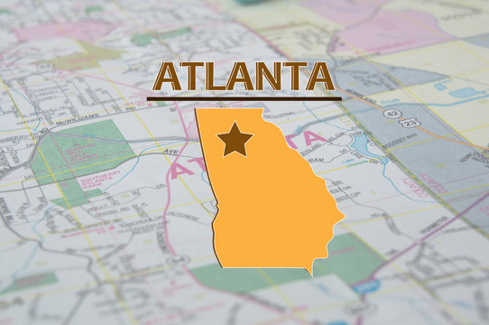 Map of Atlanta georgia