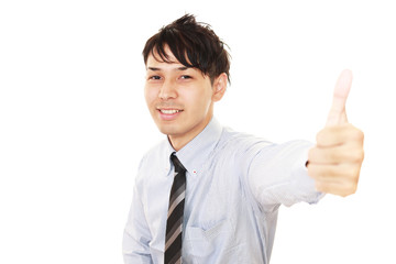 笑顔のビジネスマン