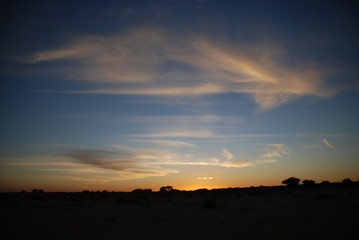 Cloudy Sky in the Desert