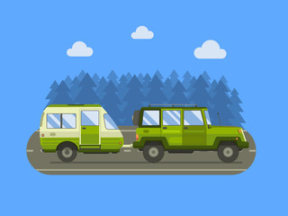 Road Traveler SUV and Camper Trailer Concept