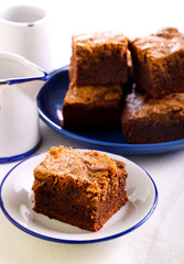Peanut butter swirl brownies bars