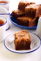 Peanut butter swirl brownies bars