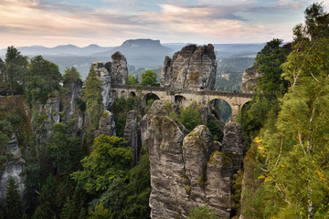 Die Bastei im Elbsandsteingebirge - Sächsische Schweiz 