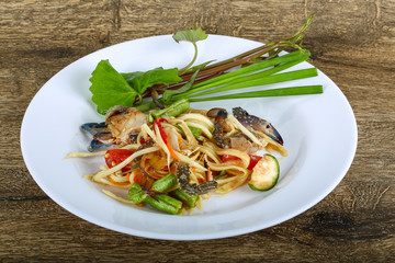 Thai spice crab salad