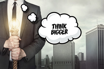 Think bigger text on speech bubble